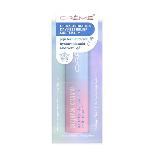 The Crème Shop AQUA CURE Intense Hydration Multi-Balm - - Makeup Primer, Moisturizer & Lip Balm - Made in Korea - Hydrating Multi-Use Stick Beauty & Personal Care The Crème Shop