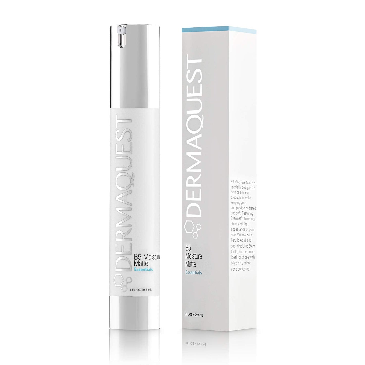 DermaQuest Essential B5 Moisture Matte - Face Moisturizer for Oily & Acne Prone Skin - 5% Hyaluronic Acid Women & Mens Moisturizer - Reduces Oil Beauty & Personal Care DermaQuest