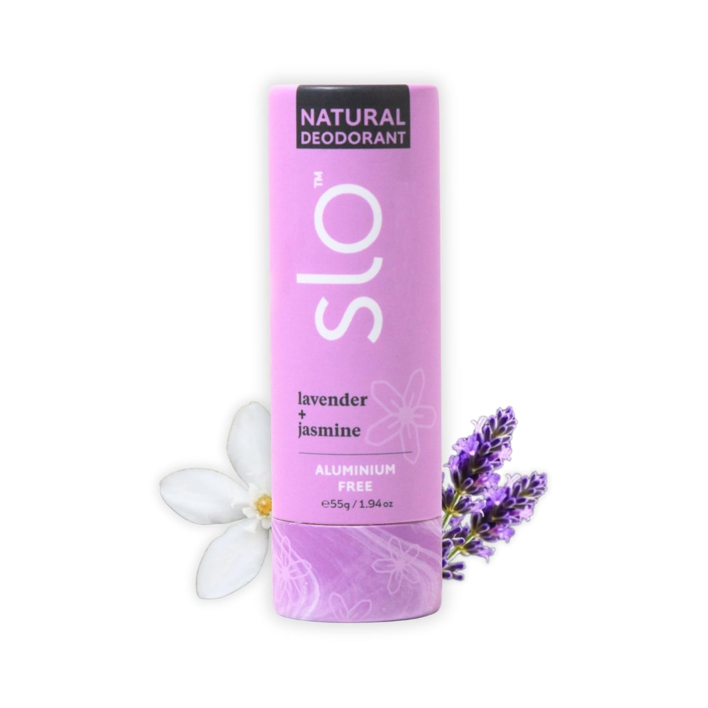 Slo Natural Deodorant - All Natural Ingredients - Aluminum Free Deodorant for Women - Vegan, Paraben and Cruelty Free - Paper Packaging - Lavender + Beauty and Personal Care Slo