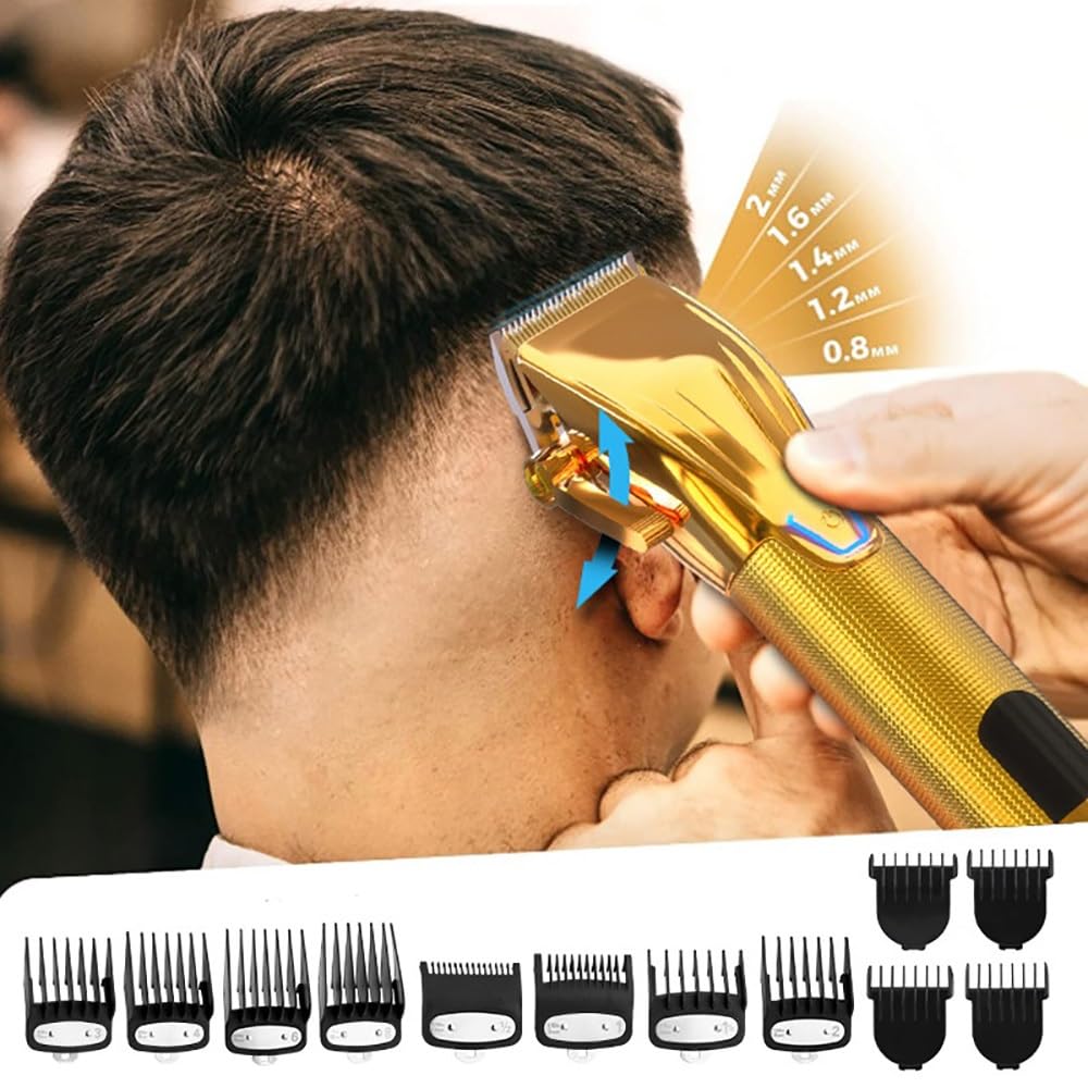 GLESVOWIO Hair Clippers for Men 2 PCS Professional Hair Clipper Haircuter Men's Barber Beard Trimmer Rechargeable Hair Cutting Machine Hair Trimmer Beauty and Personal Care GLESVOWIO