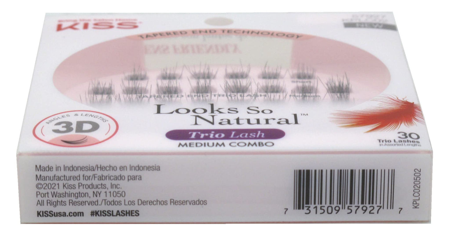 Kiss Ever-Ez Trio Lashes Medium Combo (6 Pack) Beauty & Personal Care KISS