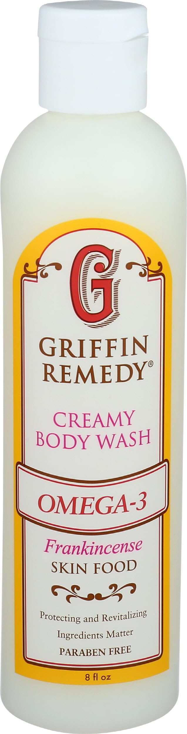 Griffin Remedy, Bodywash Omega3 Frankincense, 8 Fl Oz Beauty & Personal Care Griffin Remedy