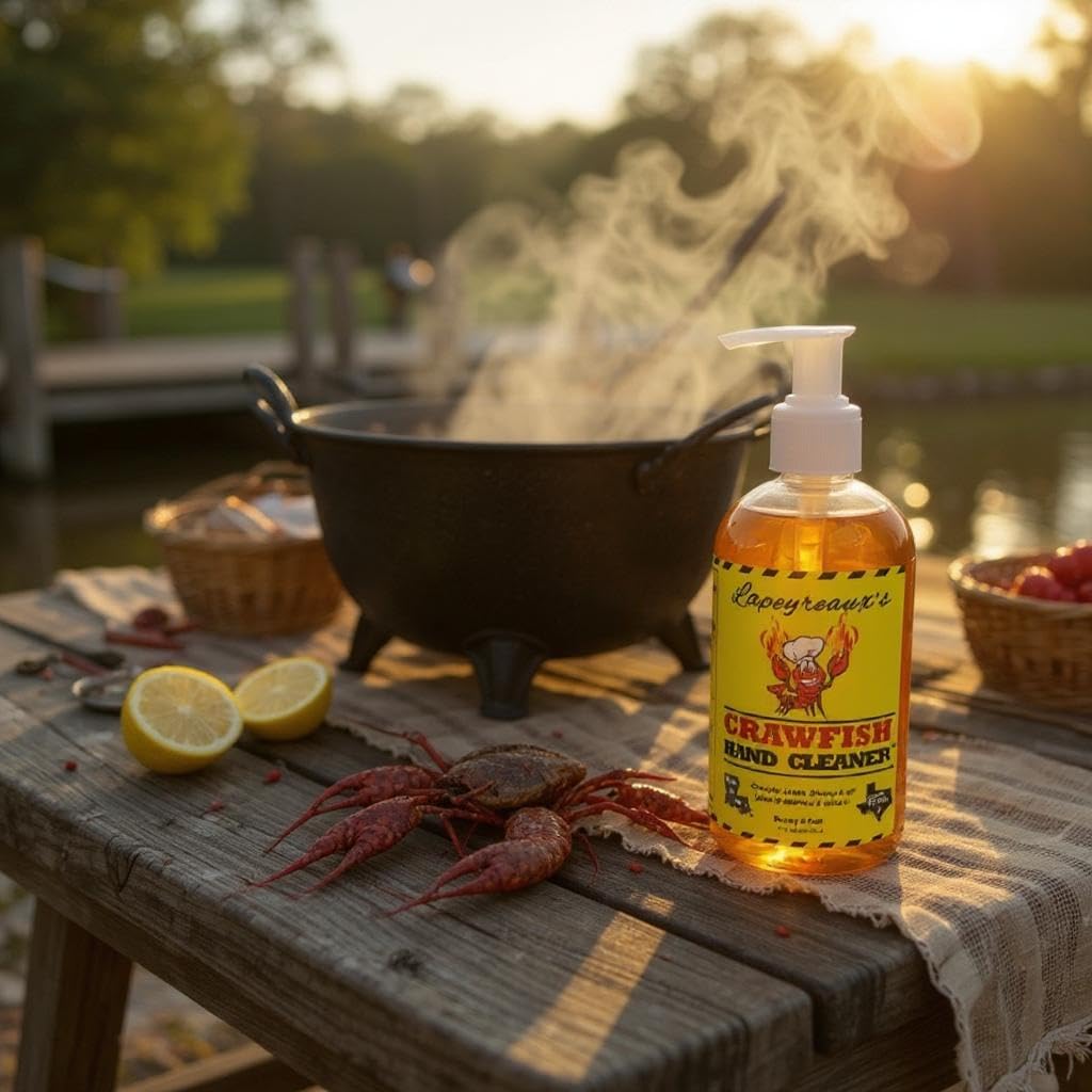 Lapeyreaux's Crawfish Soap Hand Cleaner Wash 1 Bottle, 8floz, Honey & Oat Beauty & Personal Care Generic