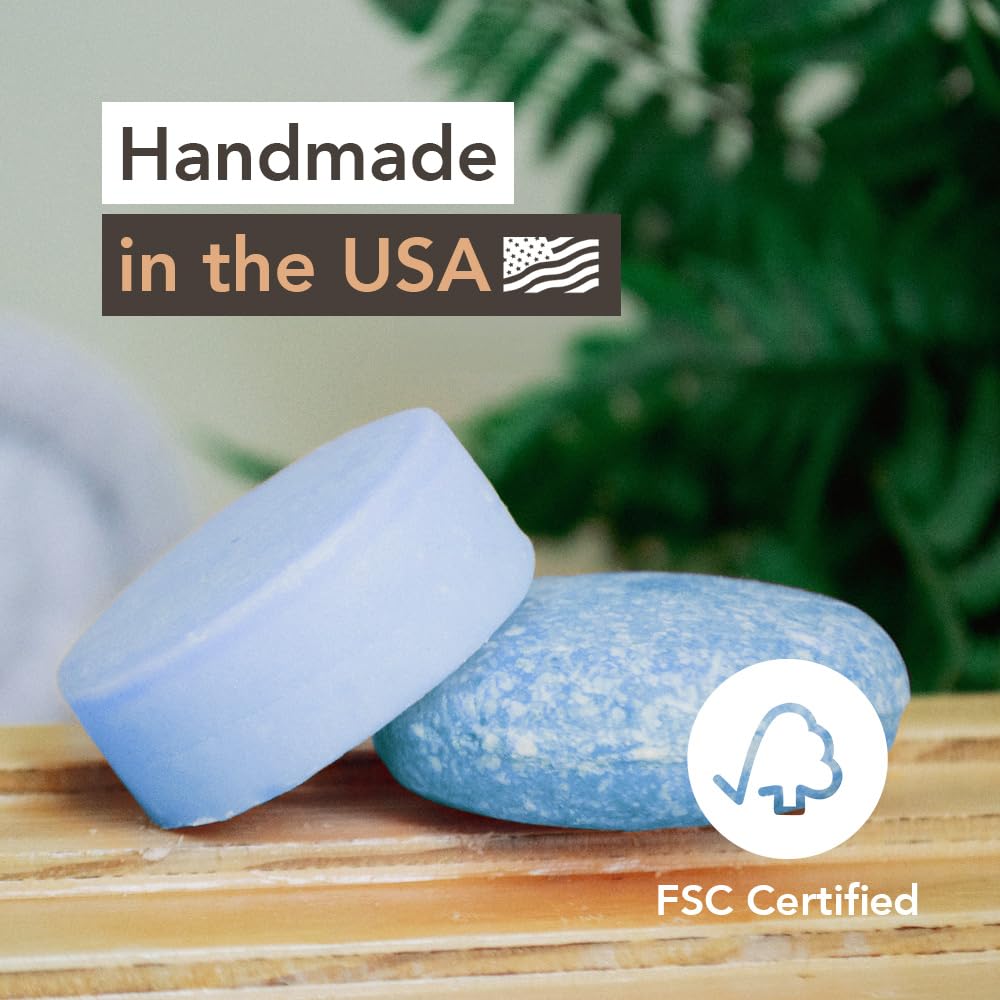 Wave Fresh Linen Shampoo & Conditioner Bar Set - Natural & Organic Moisturizing Vegan Shampoo and Conditioner Bars for Women & Men - Long-Lasting Beauty & Personal Care Clever Yoga