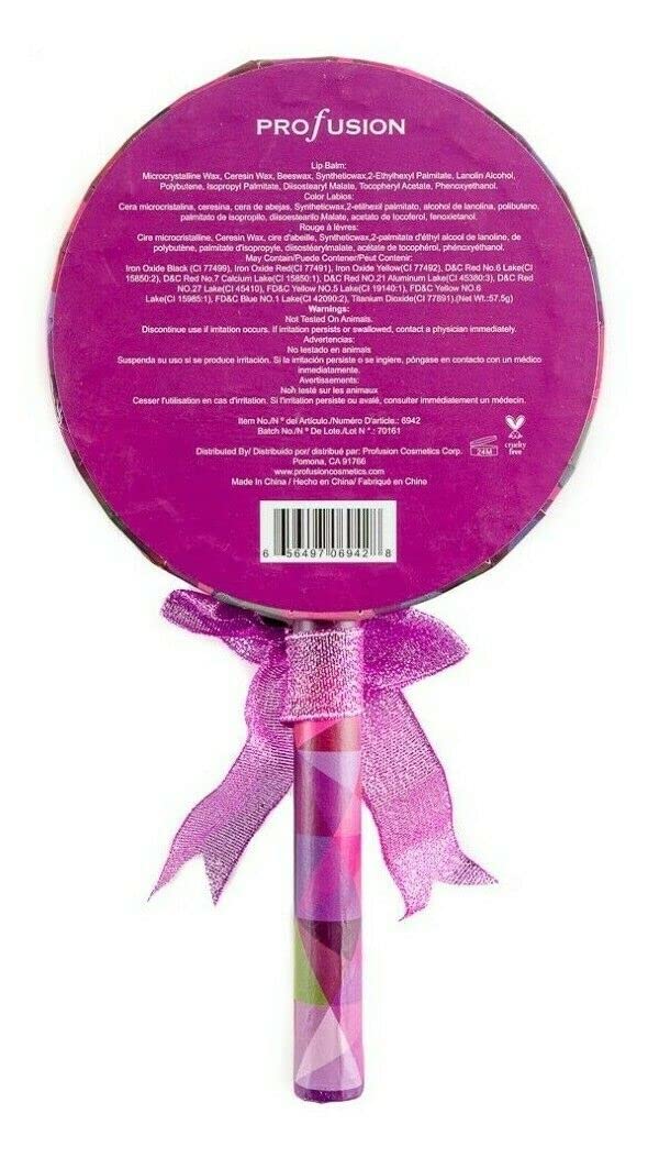 Profusion Lip Treats ~ Set of 5 Lip Balms Blue Lolipop Shape Beauty and Personal Care Profusion