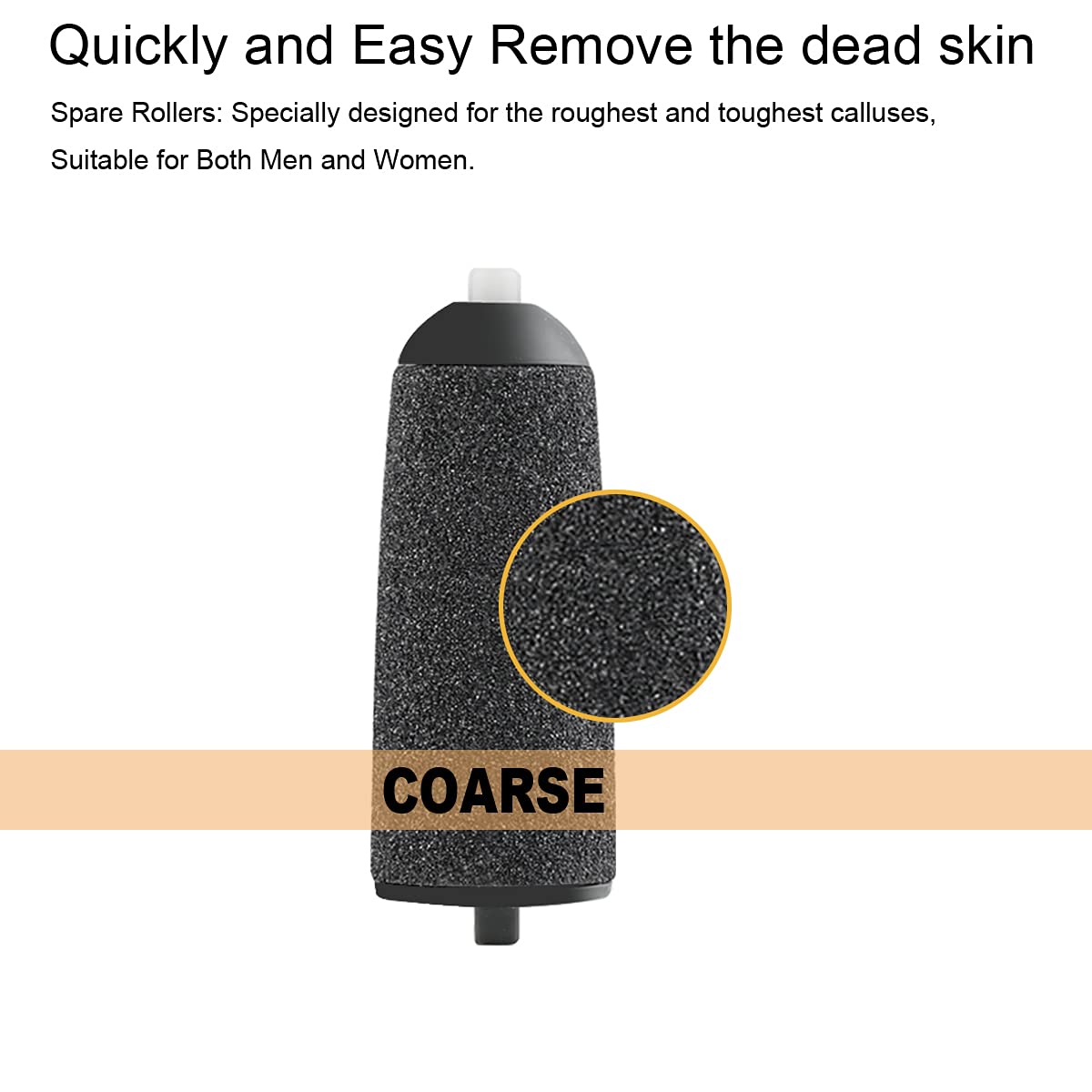 5 Pack Black Coarse Replacement Roller Refills Compatible with Finishing Touch Flawless Pedi Electric Tool File Include a Cleaning Brush Beauty & Personal Care GOMINYUF