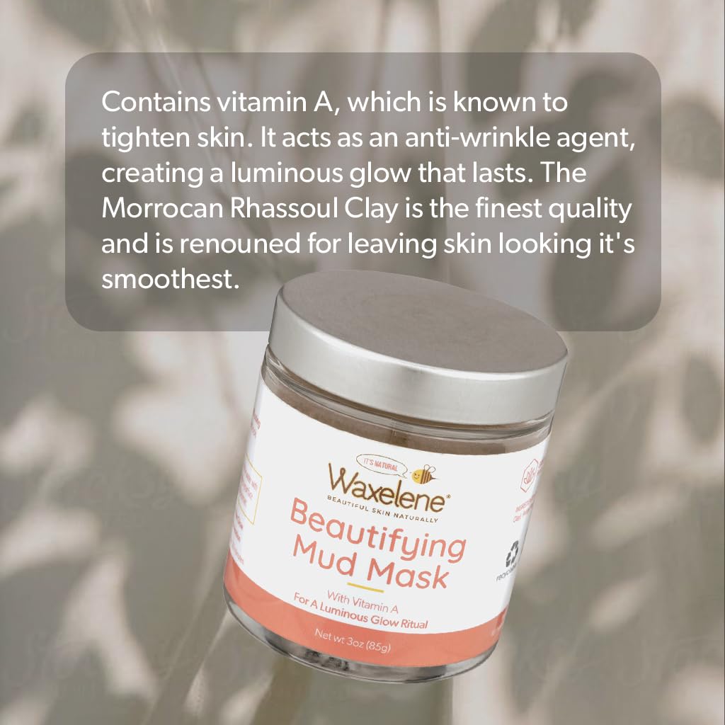 Waxelene Beautifying Mud Mask, With Vitamin A Beauty & Personal Care Waxelene