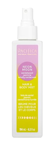 Pacifica Hair & Body Mist - Neon Moon Hair & Body Spray for Women -w/Sandalwood, Jasmine & Spices Perfumes for Women - Hair Perfume - Alcohol-Free Beauty & Personal Care Pacifica