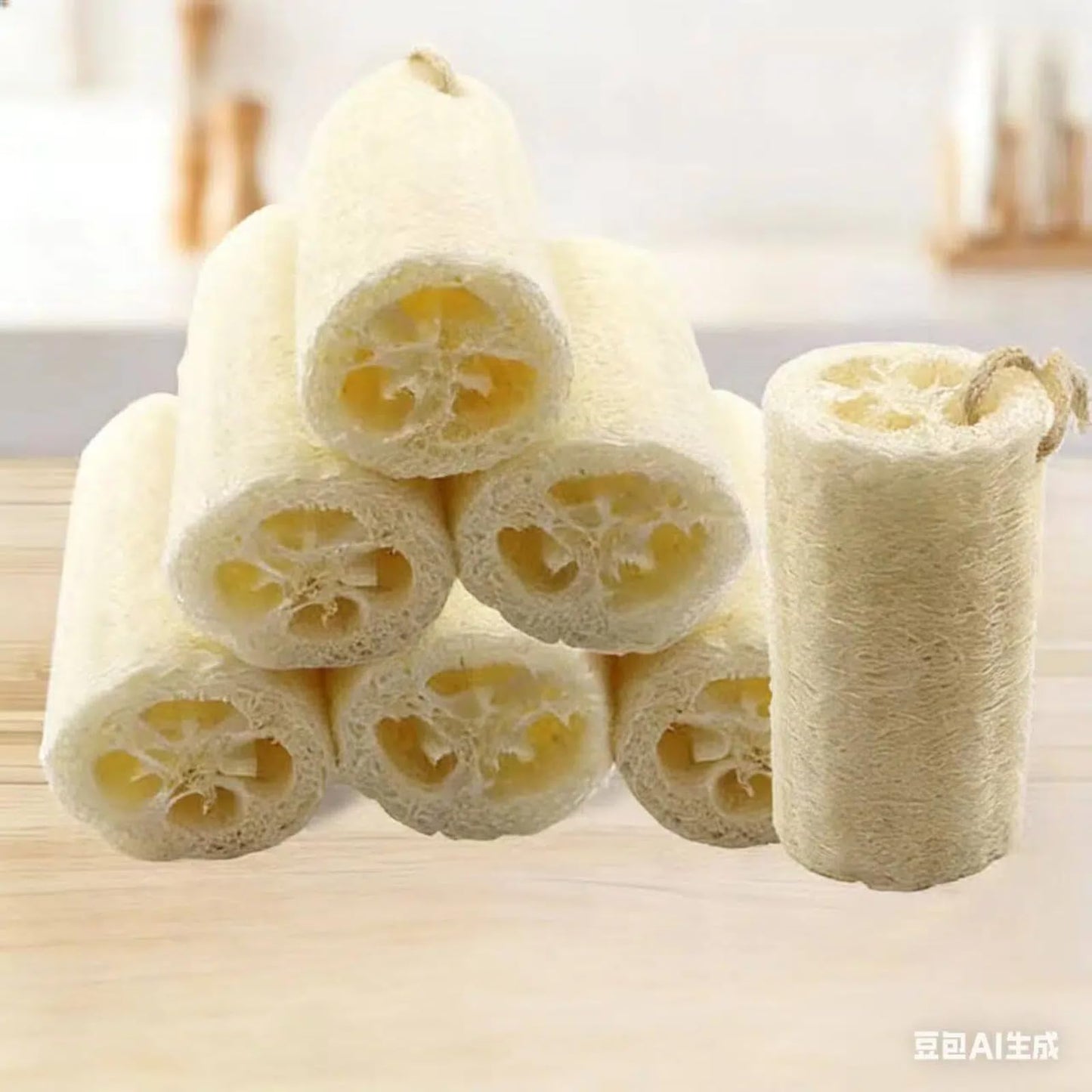 Natural Loofah Net Cleaning Brush Beauty and Personal Care CLIJTAITS