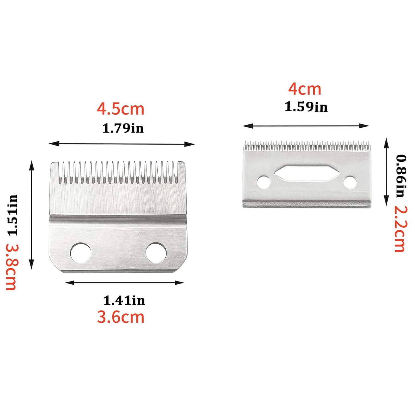 Replacement Clipper Blades, 2 Hole Clipper Blade Replacement Blades for Wahl 8545 8451 8501 8148 8504 1919 8591 Clipper Beauty and Personal Care MLKOSS