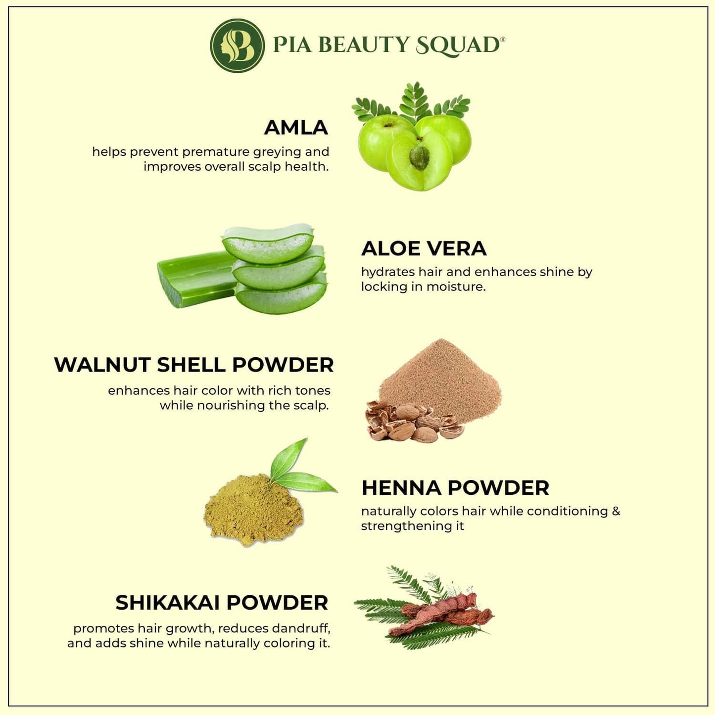 PIA Beauty Henna Hair Color Kit - Black - 30 Minute Ayurvedic Hair Dye with Serum - 100% Grey Coverage |Color mix+ Shine Serum | For Men & Women Beauty & Personal Care Pia beauty squad