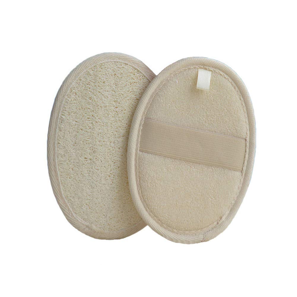 AKOAK 4 Pcs Natural Loofah Toilet Bath Exfoliating Bath Towel Environmentally Friendly Bath Loofah Sponge Mat Beauty and Personal Care AKOAK