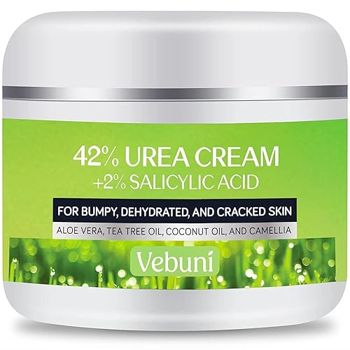 Vebuni Urea Cream 42% Foot Cream Salicylic Acid 4 Oz, Upgraded Callus Remover For Feet, Knees& Elbows, Intensive Moisturizes & Softens Skin Beauty & Personal Care Vebuni