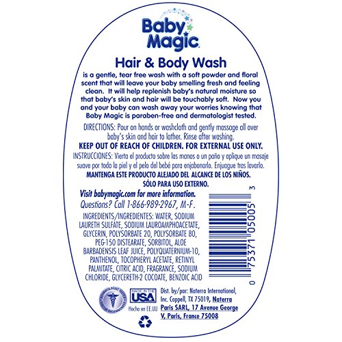 Baby Magic Hair And Body Wash 16.5 Ounce Soft Powder Scent (488ml) Beauty & Personal Care Baby Magic