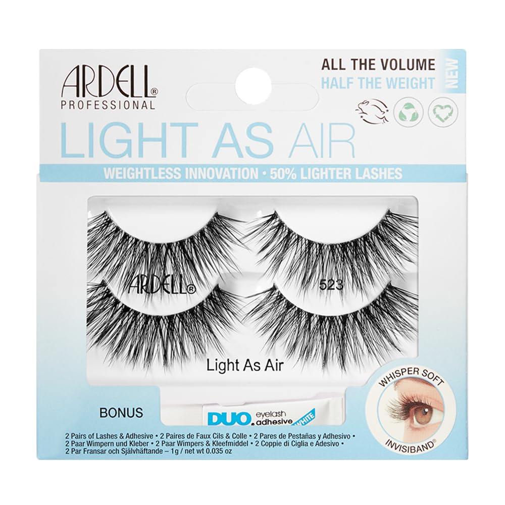 Ardell Light As Air 522 Lashes 2 Pairs + 1 gram DUO Pipette