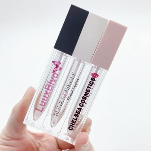 Customized 100 Pieces Clear Labels Private Personalized Lip Gloss Cosmetics etc. Waterproof Sticker. (3.5 X 6CM) Beauty & Personal Care Ter