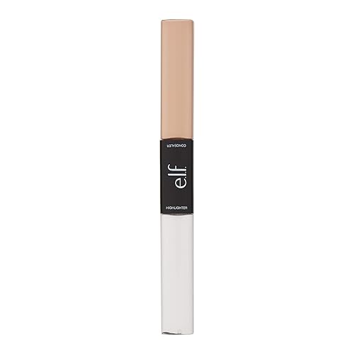 e.l.f. Cosmetics Cosmetics Cosmetics Undereye Concealer & Highlighter, Dual-Ended Stick Conceals blemishes & Brightens Skin, Medium Beauty & Personal Care e.l.f.