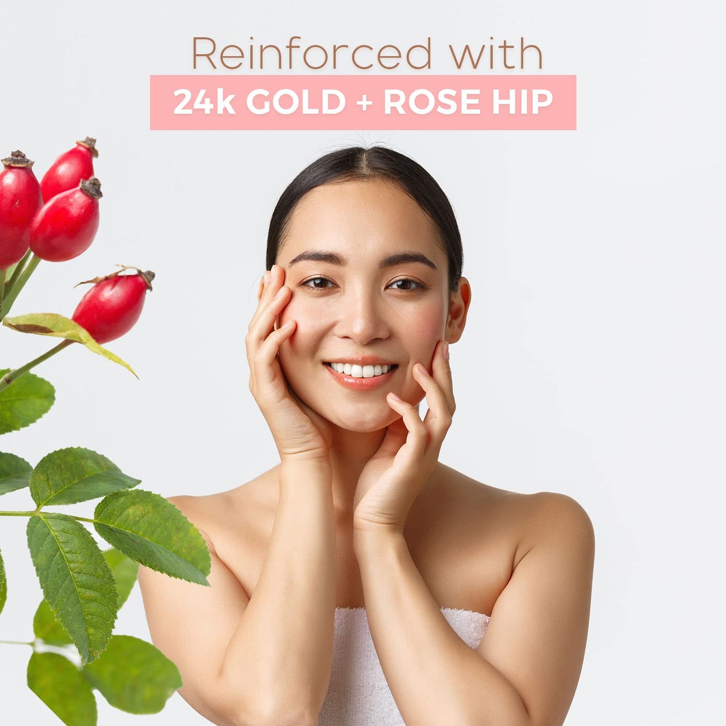 Skin Aesthetics Rose Gold Peel-Off Face Mask - Unclogs Pores, Removes Oil & Dirt, Tightens Skin, Blackhead Remover - Dermatologist Tested Korean Beauty & Personal Care Skin Aesthetics
