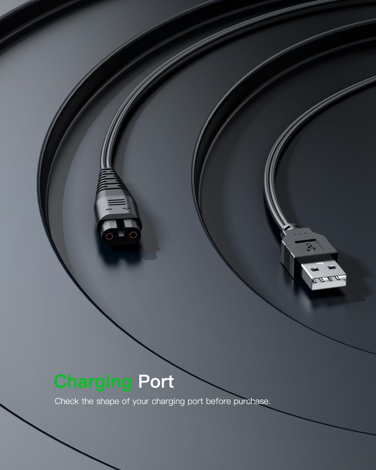 Superer USB Charger Cable Fit for Hatteker-Cordless-Hair-Trimmer Pro Hair Clippers Beard Trimmer RFC-588 RFC-598 RFC-692 Shaver Razor Replacement Beauty and Personal Care Superer