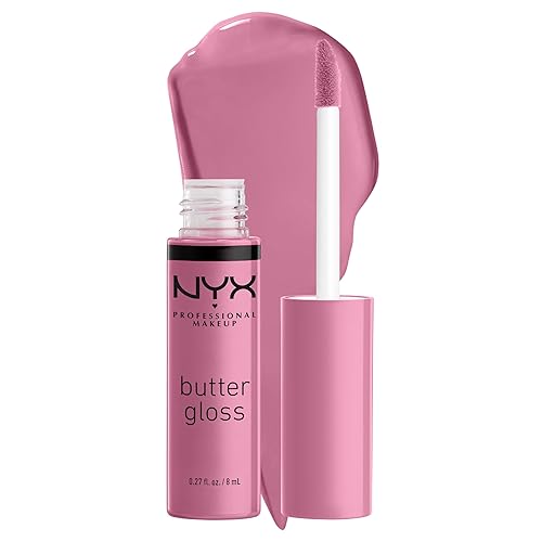 NYX PROFESSIONAL MAKEUP Butter Gloss, Non-Sticky Lip Gloss - Eclair (Pink) Beauty & Personal Care NYX PROFESSIONAL MAKEUP