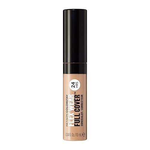 Revlon ColorStay Flex Wear, Full Cover Non-Creasing Concealer, Infused with Hyaluronic Acid & Vitamin E, Flexible Longwear, 040 Medium, 0.34 Fl Oz Beauty & Personal Care REVLON