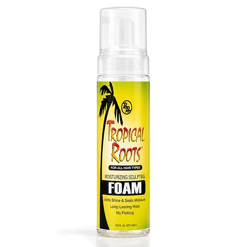 Bronner Bros Tropical Roots Moisturizing Sculpting Foam - Long-Lasting Hair Foam Wrap for Braids, Twists & Sets - Helps Soothe Dry, Itchy Scalp Beauty & Personal Care Bronner Bros