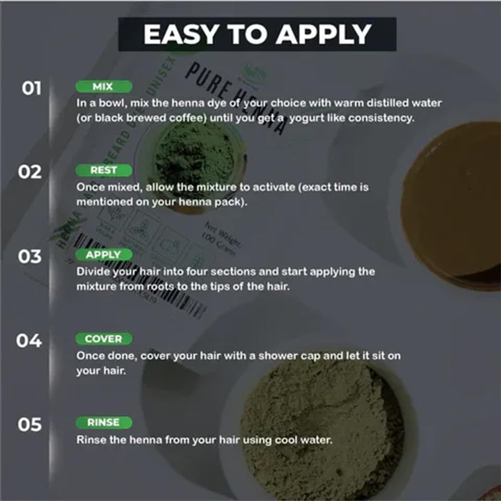 100 Grams - 100% Pure Henna Powder For Hair Dye - Red Henna Hair Color, Best Red Henna For Hair - The Henna Guys Beauty & Personal Care The Henna Guys