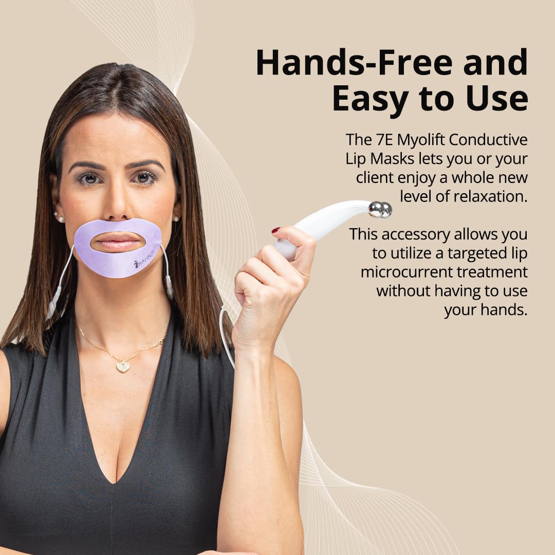 7E Wellness Conductive Lip Mask for Myolift - Portable Skin Care Tools for Microcurrent Facial - Instant Face Lift, Anti Aging, and Skin Tightening Beauty & Personal Care myolift
