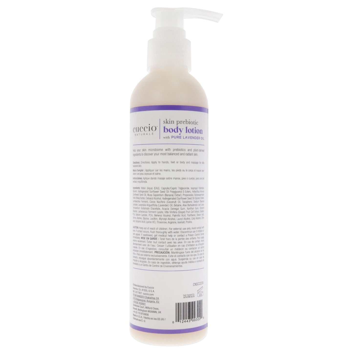 Cuccio Naturale Skin Prebiotic Body Lotion - Lavander Body Lotion Unisex 8 oz Beauty & Personal Care Cuccio Naturale