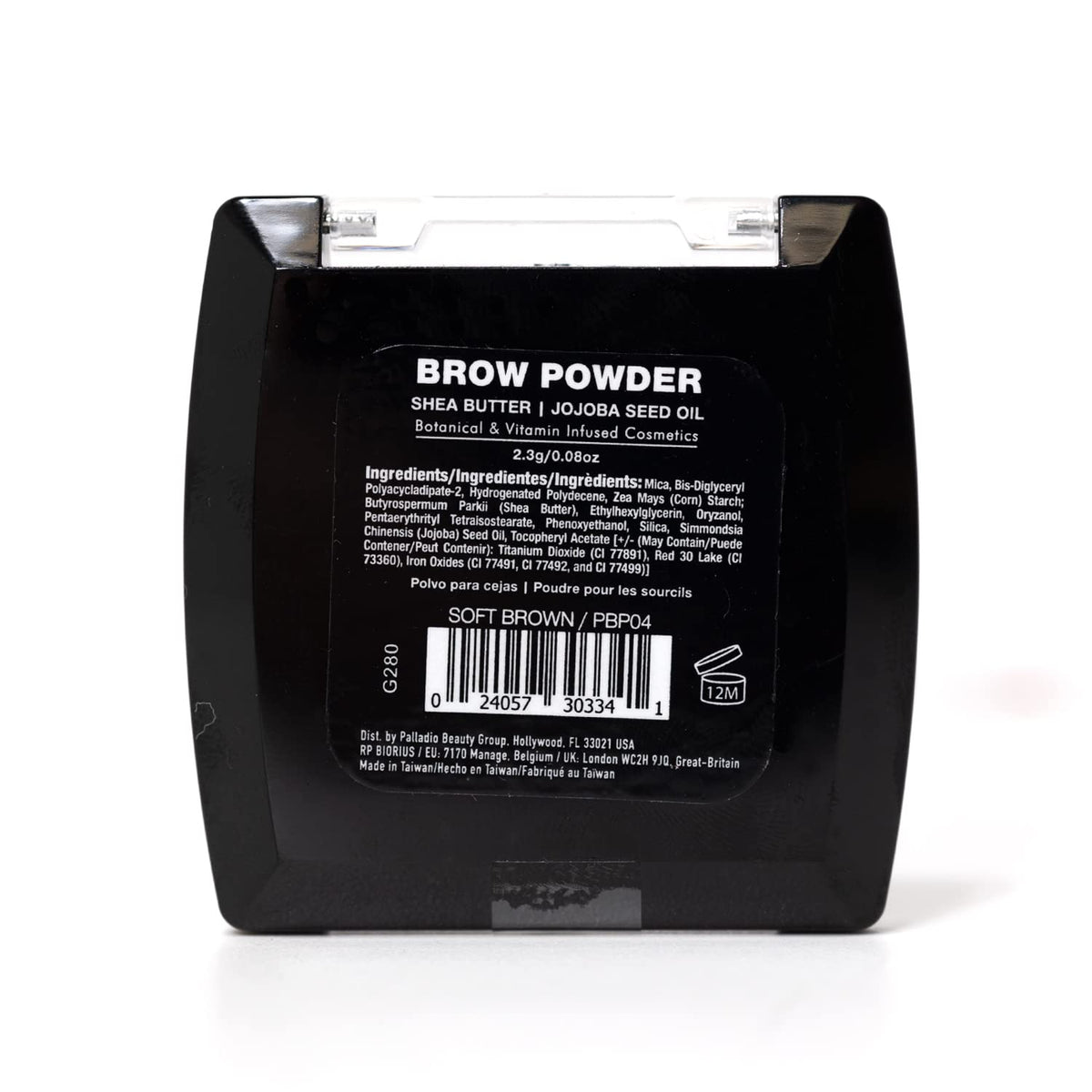 Palladio Brow Powder for Eyebrows, Soft and Natural Eyebrow Powder with Jojoba Oil & Shea Butter, Helps Enhance & Define Brows, Compact Size for Purse Beauty & Personal Care Palladio