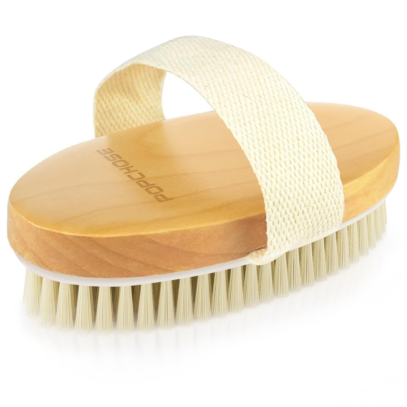 POPCHOSE Dry Brushing Body Brush, Natural Bristle Dry Skin Exfoliating Brush Body Scrub for Flawless Skin, Cellulite Reduction, Lymphatic Drainage Beauty and Personal Care POPCHOSE