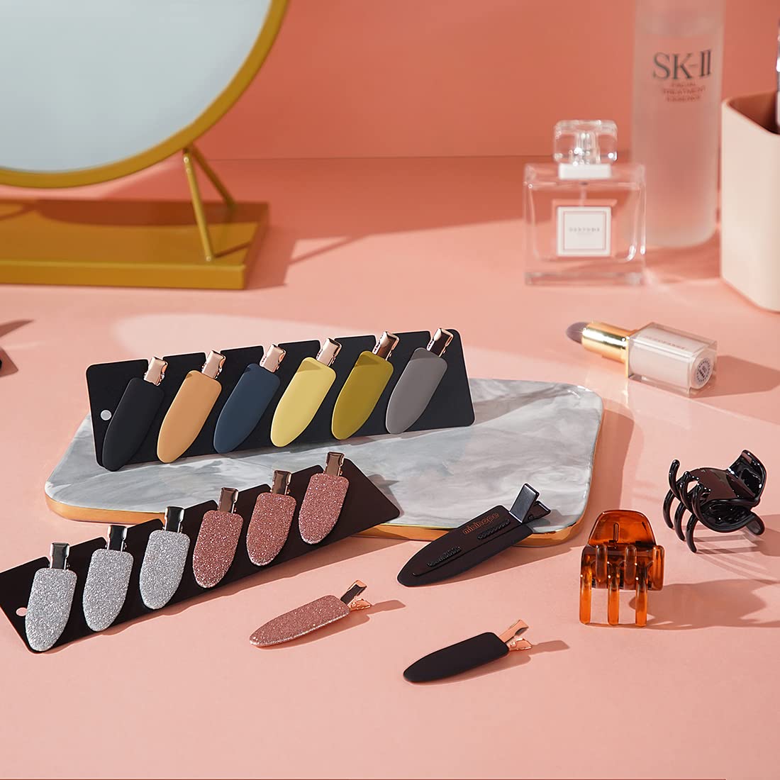 minihope 12 pieces No Bend Hair Clips, Curl Pin Clips, No Crease Hair Clips for Makeup Application?2022 style, non-slip.Hair won't get caught between Beauty and Personal Care minihope