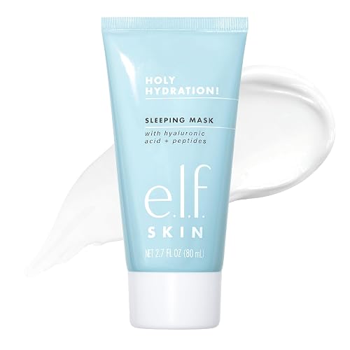 e.l.f. SKIN Holy Hydration! Sleeping Mask, Moisturizing & Plumping Dual-Use Sleep Or Rinse-Off Face Mask, Soothes Skin With A Creamy Formula Beauty & Personal Care e.l.f.