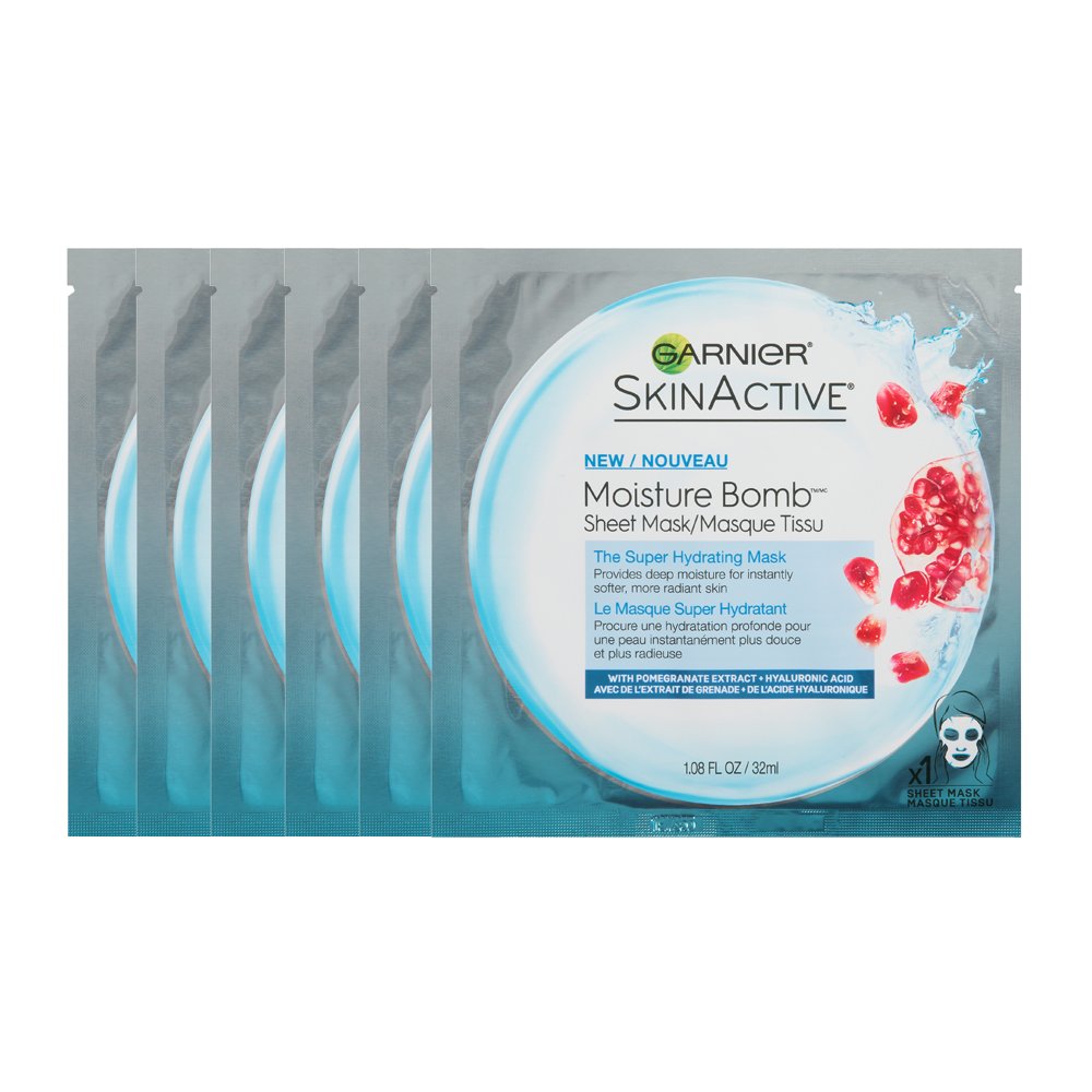 Garnier SkinActive Super Hydrating Sheet Mask, Hydrating, The Super Hydrating 6 Count Beauty & Personal Care Garnier