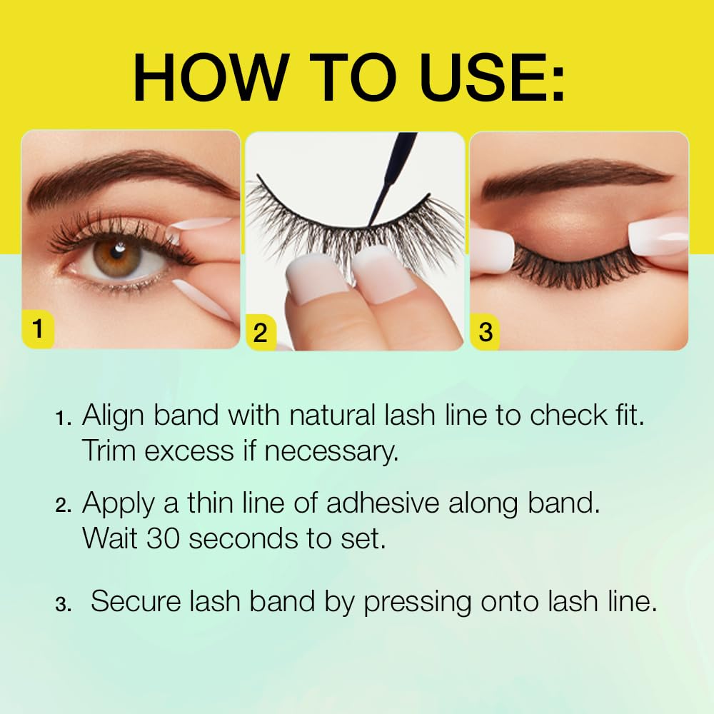 Ardell Active Gainz Lashes - Sweat-Proof & Long-Lasting Wispy, Comfortable Wear False Eyelashes, 4 Pairs