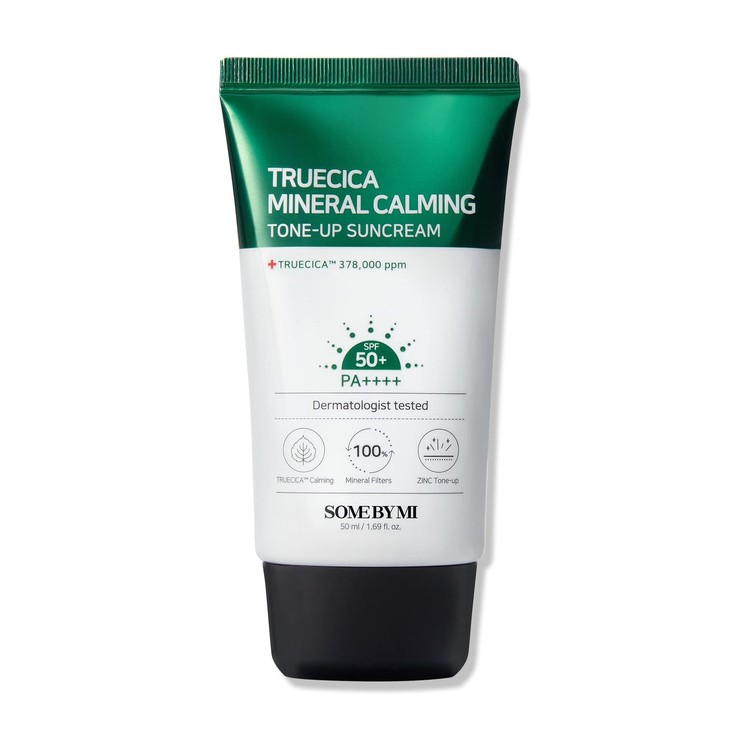 SOME BY MI Truecica Mineral Calming Tone-Up Suncream / SPF50+, PA++++ / 1.69Oz, 50ml / Brightening and Calming Effect/Mild Sun and UV Protection Beauty & Personal Care SOME BY MI