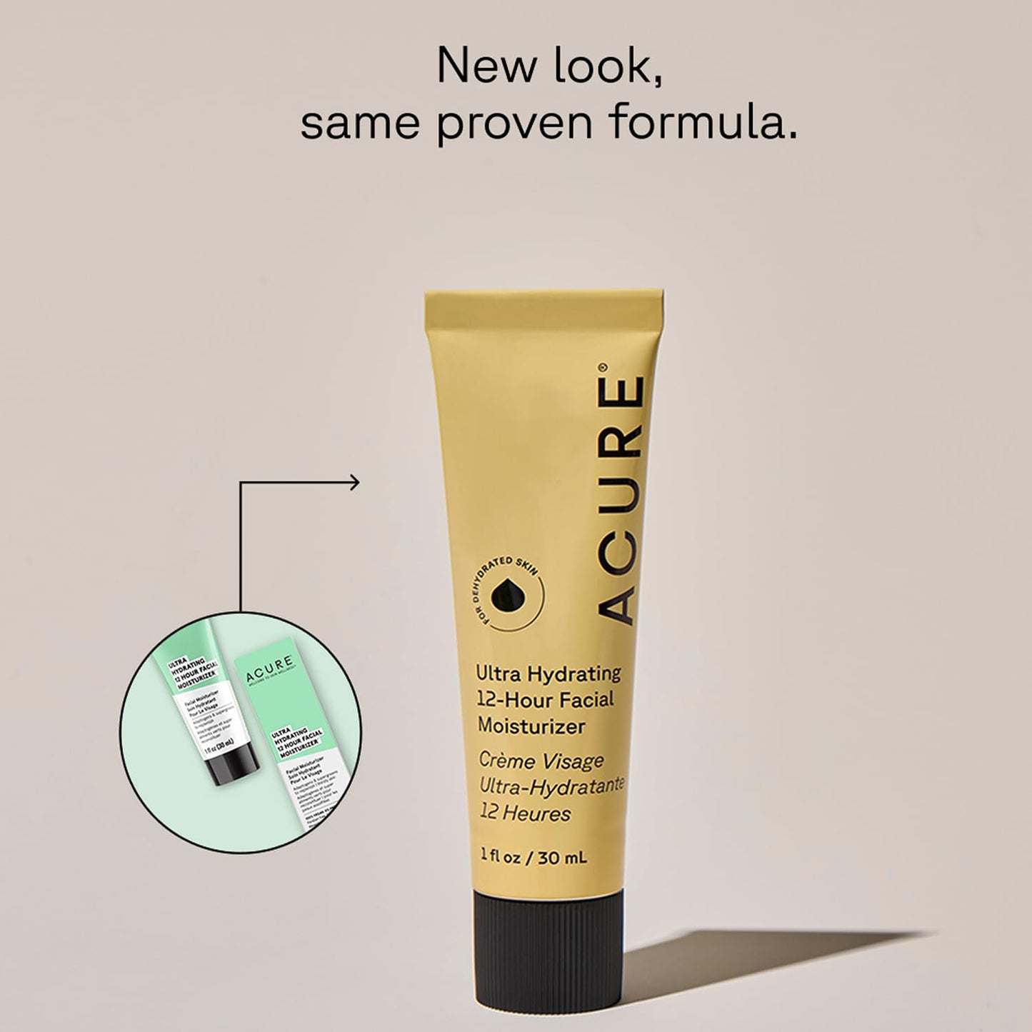 Acure Ultra Hydrating 12 Hour Facial Cream - Intense Face Moisturizer for Women & Men, Hydrating Lotion to Tone & Replenish Dry Skin with Ashwagandha Beauty & Personal Care Acure