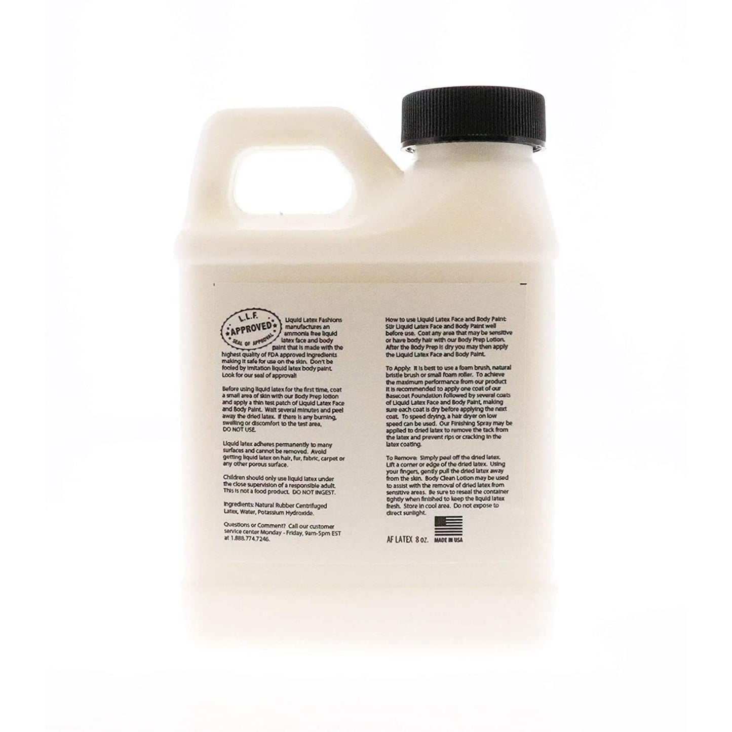 Liquid Latex Fashions - Ammonia Free Halloween Easy Peel Off Body Paint, Ideal for Art, Theater, Parties, School Plays, Cosplays and Concerts, White Beauty & Personal Care Liquid Latex Fashions