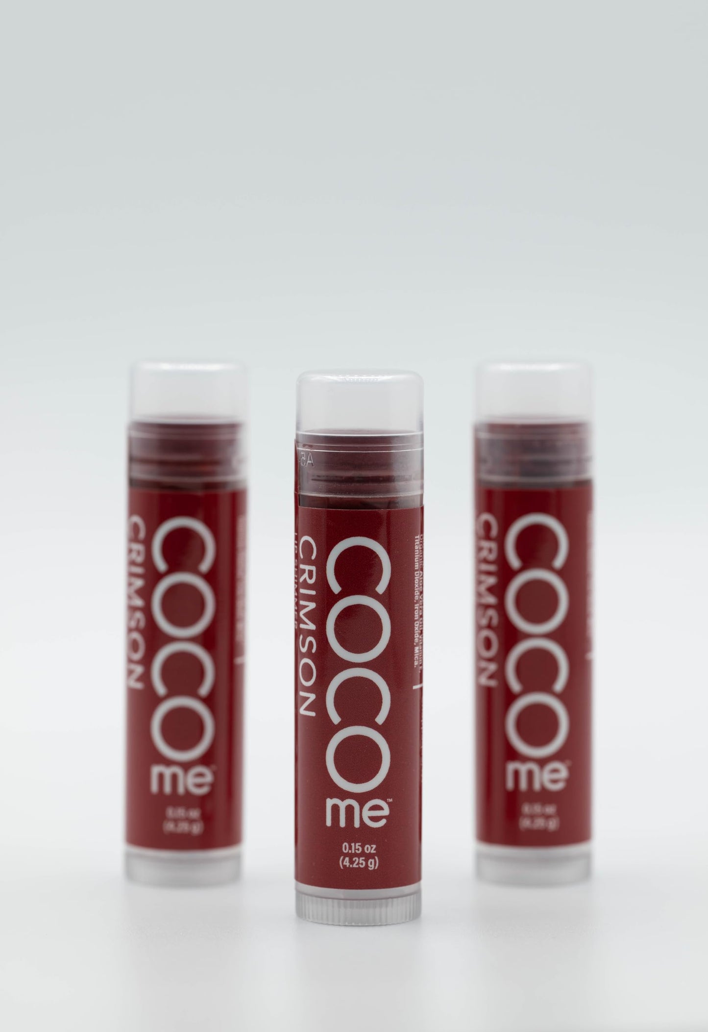 CocoMe Color Tinted Lip Balm (Crimson) -All Natural Organic Coconut Oil and Beeswax for moisture and nourishment Beauty and Personal Care Coco Me