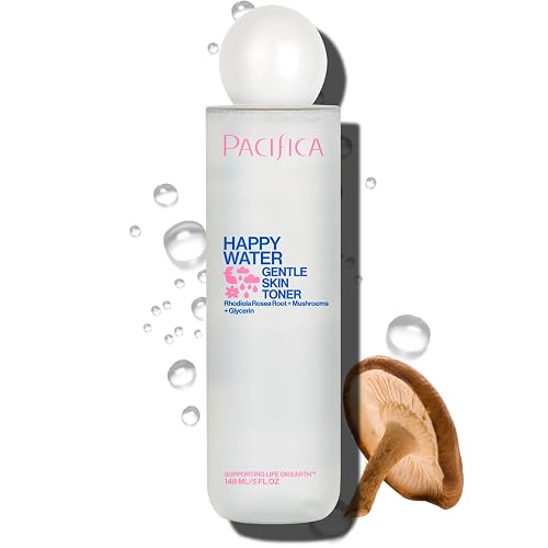 Pacifica Happy Water Hydrating Facial Toner - Vegan Ceramides, Hyaluronic Acid & Electrolytes, Refreshing & Calming for Balanced Skin, Clean Beauty Beauty & Personal Care Pacifica