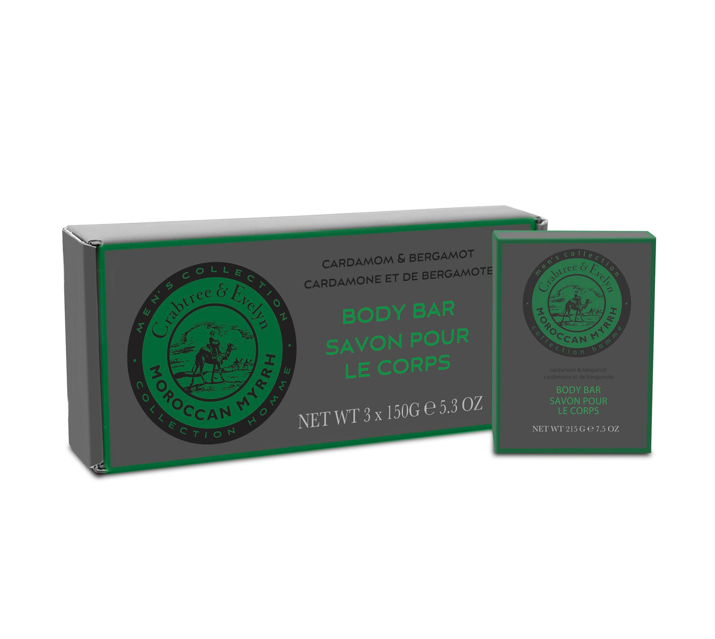 Crabtree & Evelyn Moroccan Myrrh Body Bar Soap 3x 5.29 oz Beauty & Personal Care Crabtree & Evelyn