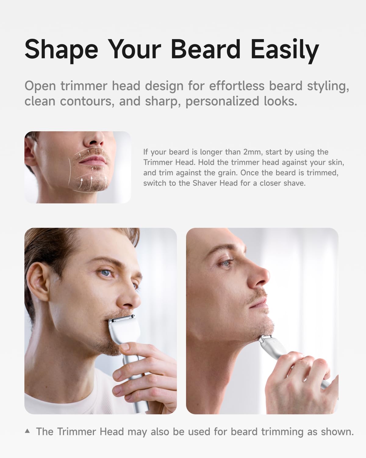 Laifen T1 Pro 1-Blade Electric Shaver, High-Speed 12,000 Cuts/Min, Long Hair Trimmer with 3 Guards, for Sparse Beard & Daily Styling, Wet & Dry, IPX7 Beauty and Personal Care Laifen