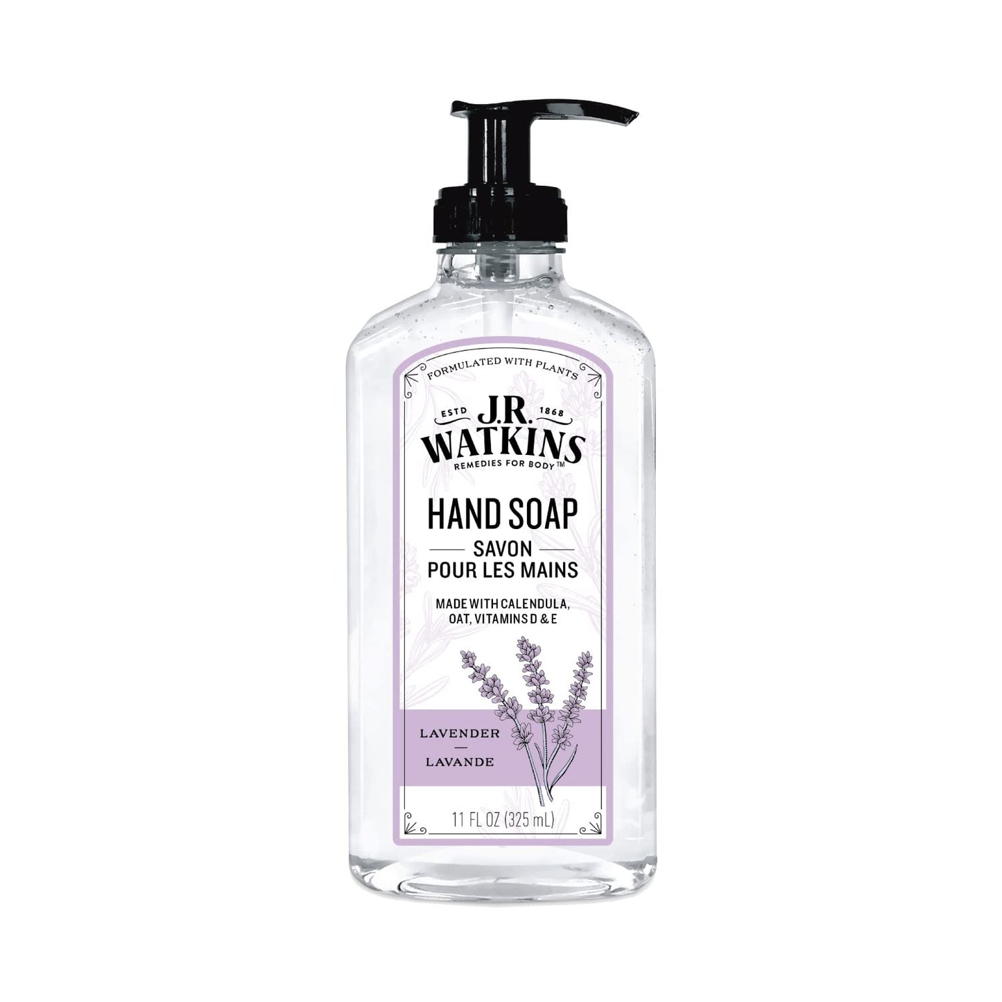 J.R. Watkins WT Hand Soap, Lavender, 10.8 fl oz (325 ml), Hand Wash, Stylish Beauty & Personal Care J.R. Watkins