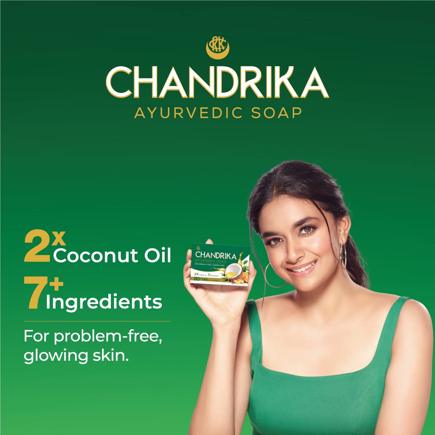 chandrika oval, 4 soaps, 3 of 125 grams and 1 of 75 grams Beauty & Personal Care Chandrika