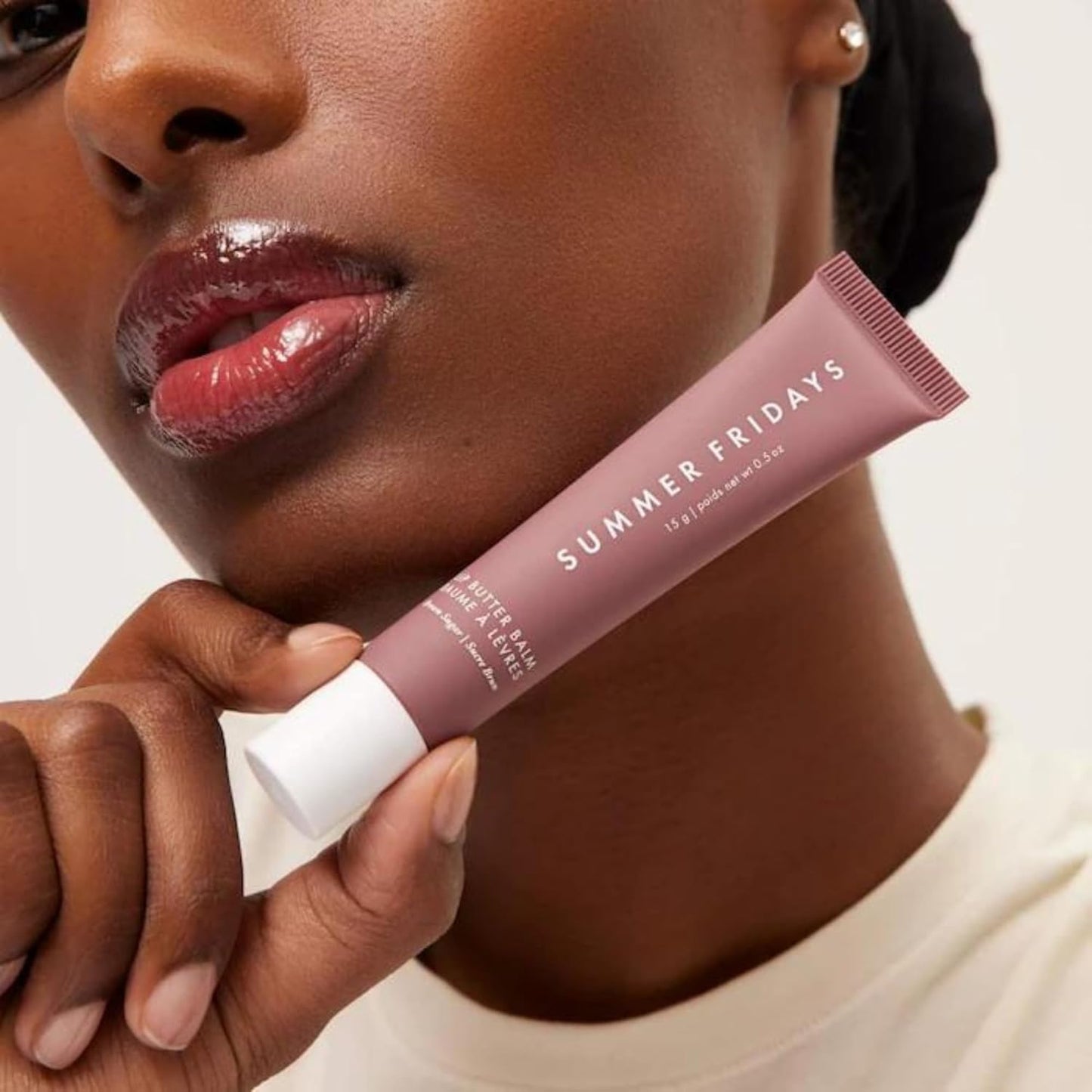 Summer Fridays Lip Butter Balm - Moisturizing Lip Gloss for Instant Shine + Sheer Color - With Nourishing Shea Butter - Everyday Makeup + Skin Care Beauty and Personal Care Summer Fridays