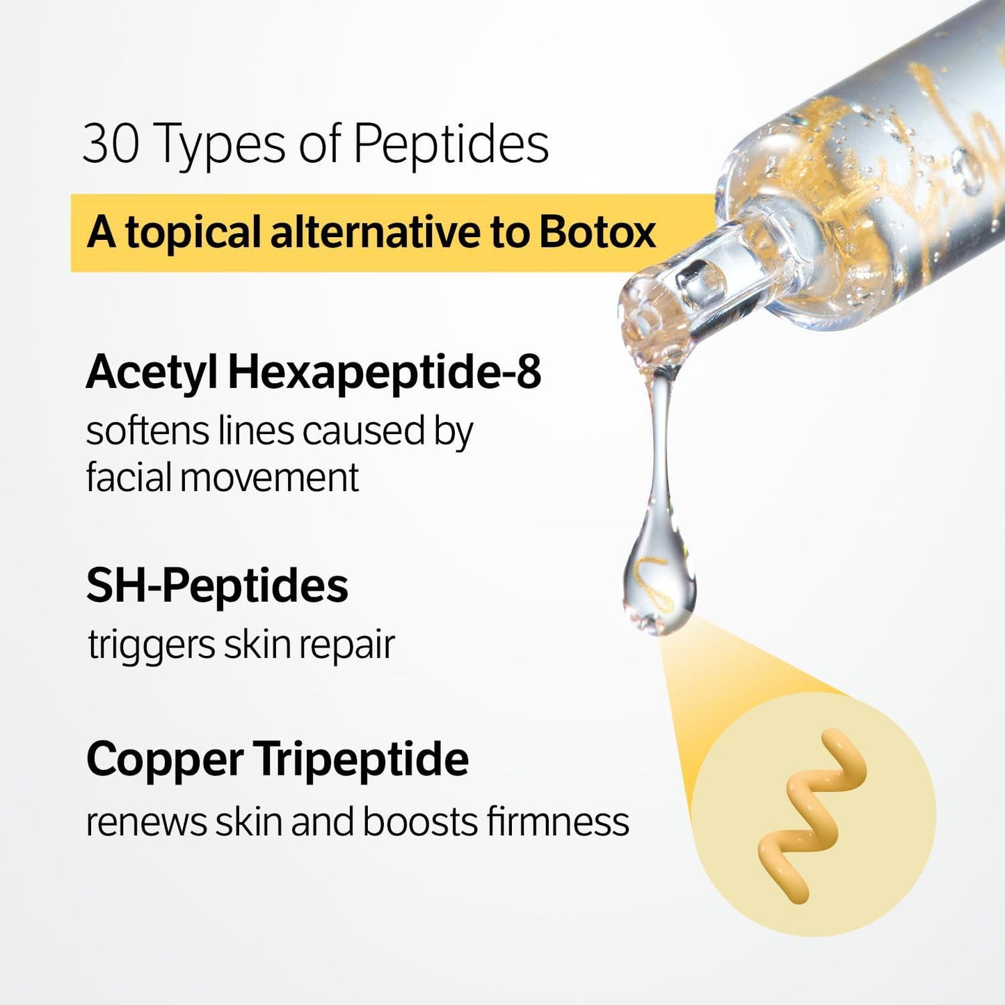 Silk Peptide Intensive Lifting Ampoule - Deep Collagen Silk Peptide Intensive Lifting Serum, Korean Silk Peptide Serum for Face, Lightweight Beauty & Personal Care Luvee