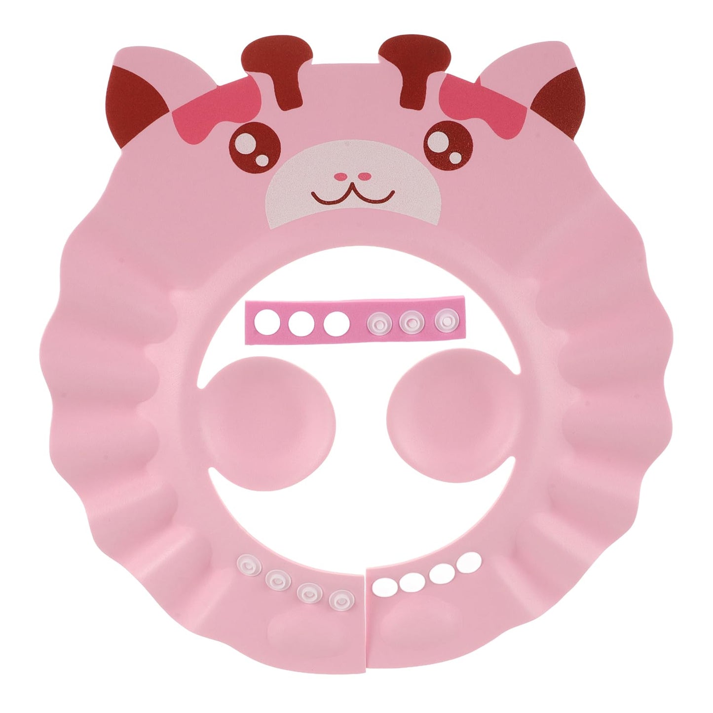 Baby Shower Cap for Washing Hair - Adjustable Hippo Toddler Shampoo Hat with Ear Flaps, Waterproof Kids Bath Visor Shield to Keep Water Out of Eyes Beauty and Personal Care Healifty