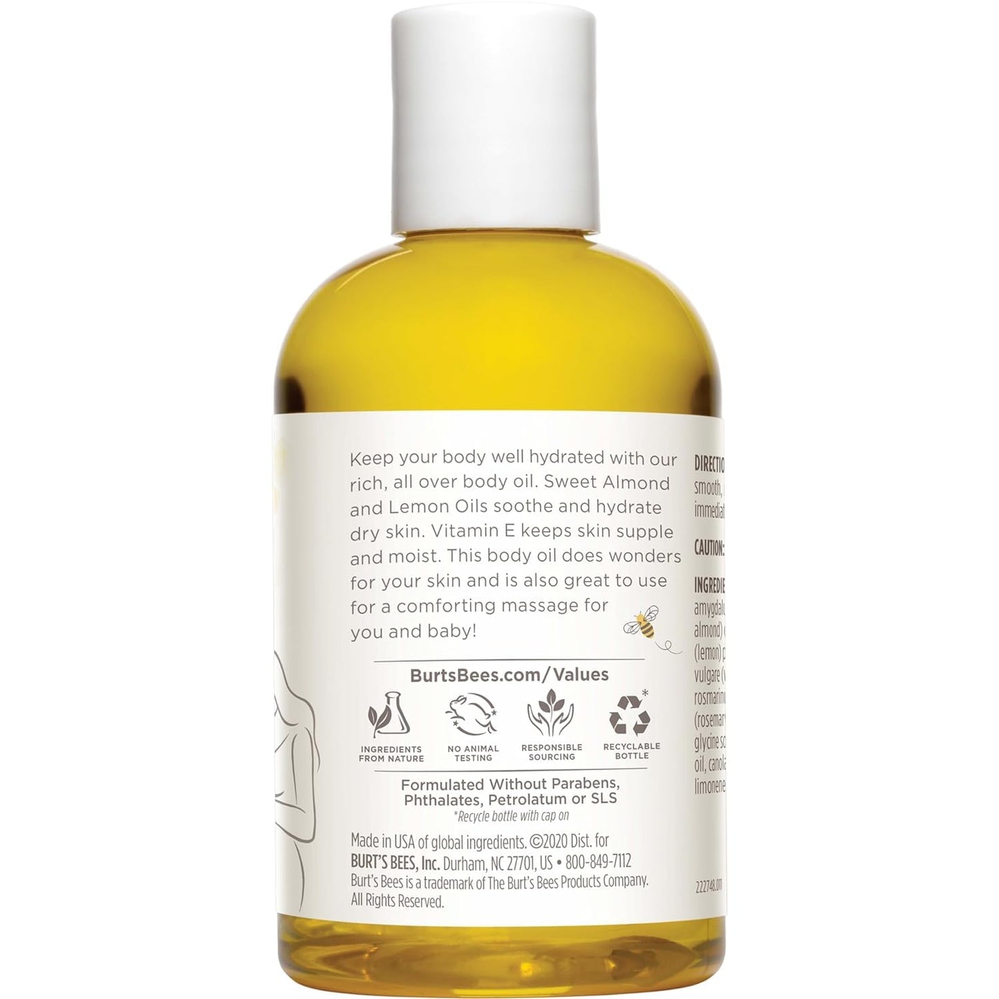 Burt's Bees Mama Body Oil with Vitamin E, 100% Natural Origin, 5 Fluid Ounces Beauty & Personal Care Burt's Bees