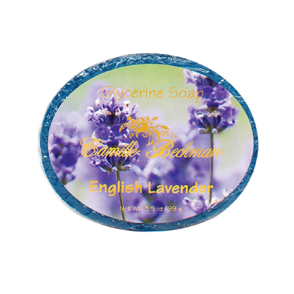 Camille Beckman English Lavender Scented Glycerine Bar Soap for Hands, Face and Body, 3 Bars at 3.5 Ounces Each Beauty & Personal Care Camille Beckman