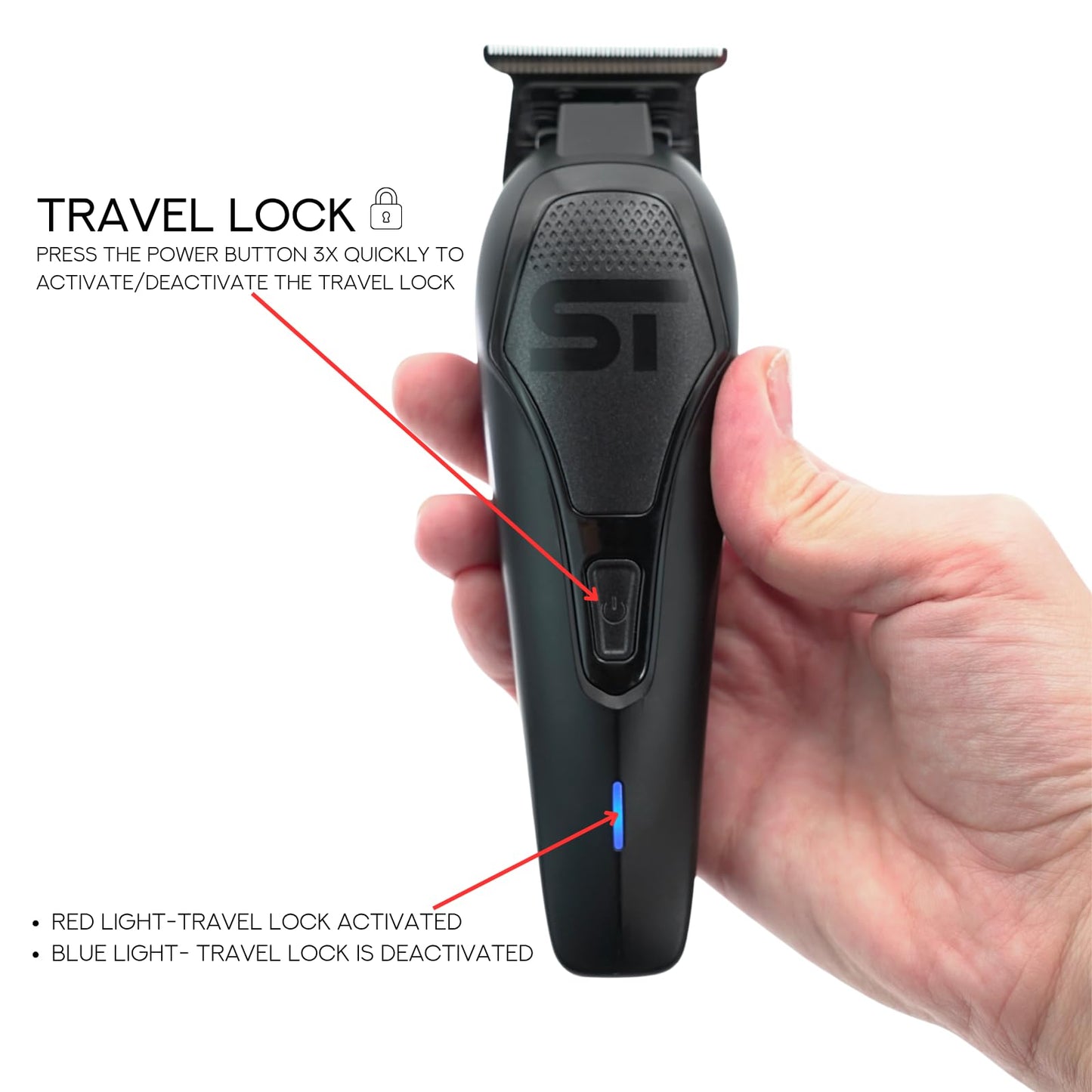 Supreme Trimmer Darkstar 72 Trimmer ST700 with Magnetic Vector Motor - 180 Min Run Time, 9000 RPM Barber Hair Trimmer - Low Noise, Professional Beard Beauty and Personal Care Supreme Trimmer